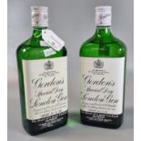 Two bottles of Gordon's Special Dry London Gin. 26 2/3 fluid oz, 70% proof. (2) (B.P. 21% + VAT)