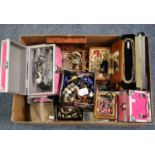 Large collection of assorted costume jewellery with jewellery boxes and cases etc. (B.P. 21% + VAT)