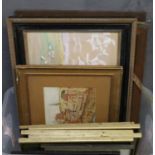 Collection of assorted furnishing prints, photographs, cartoons, watercolours etc. (B.P. 21% + VAT)