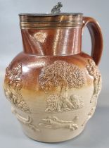 19th century English Stoneware harvest/beer jug. (B.P. 21% + VAT)
