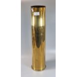 Brass cylindrical shell case, the base dated April 1918. (B.P. 21% + VAT)