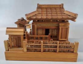 Miniature Japanese model study of a doll's Tea house. (B.P. 21% + VAT)