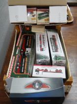 Collection of diecast 1:76 scale replica models of Great British Buses in original boxes together