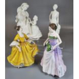 Two Royal Worcester ivory finish figurines to include: 'Millie' 1926 and 'The Wedding Day', together