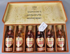 Presentation box of Gordon's Miniature Assortments, to include: Martini cocktail, Piccadilly