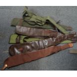 Collection of gun slips and cases of various make; Bisley, Lennard Sport Swansea, HSF etc. (6) (B.P.