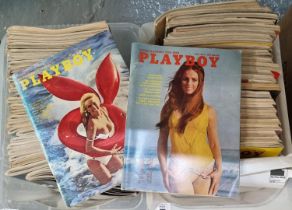 Two boxes of vintage 1970's Playboy magazines. (2) (B.P. 21% + VAT)
