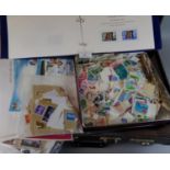 All World collection of stamps in albums, on pages, in packets etc, in black case. (B.P. 21% + VAT)