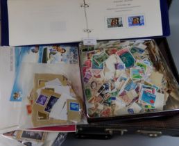 All World collection of stamps in albums, on pages, in packets etc, in black case. (B.P. 21% + VAT)