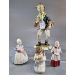 Two Royal Doulton bone china figurines to include: 'Choir Boy' and 'The Rag Doll', Together with a