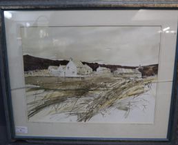 Alfred Gregory Eagers (Welsh 20th Century), 'Abereiddy, Pembs', signed to the mount in pencil,