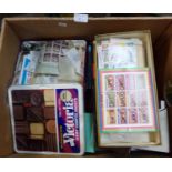 All World collection of stamps in various boxes and tins, on pages and in two green albums, 100s