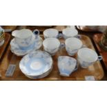 Tray of Grafton china 'Grasmere' design teaware to include: teacups and saucers, small plates and