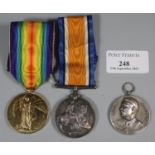 Two World War One medals 'The Great War for Civilisation' and the 1914-18 medal. The rims marked