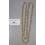 9k gold rope twist chain. 5g approx. (B.P. 21% + VAT)