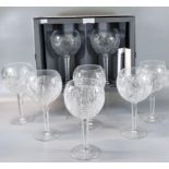 Four Waterford crystal 'the Millennium Collection' toasting goblets, all in original boxes. Eight