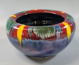 Modern Poole pottery 'Infusion' concave bowl. 24cm diameter. (B.P. 21% + VAT)