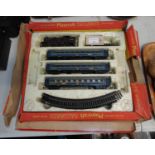 OO gauge Playcraft Railways electric train set in distressed original box. (B.P. 21% + VAT)