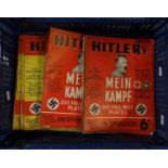 Box of Hitler's 'Mein Kampf' magazines in 18 weekly parts. (B.P. 21% + VAT)