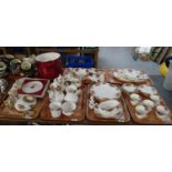 Seven trays of Royal Albert 'Old Country Roses' design items to include: sauceboat on stand, various