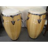 Pair of Gear 4 Music Conga drums with stands and original boxes. (B.P. 21% + VAT)