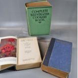 Four cloth bound vintage hardback books to include; 'Complete Illustrated Cookery Book', first