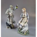 Royal Doulton bone china figurine Reflections, 'Shepherd' HN3160 together with another Royal Doulton
