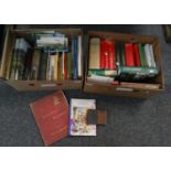 Two boxes of vintage books to include: various Welsh interest and Welsh language; various volumes of