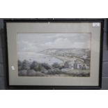 British School (19th century), 'Mumbles', watercolours. 25x42cm approx. Framed. (B.P. 21% + VAT)