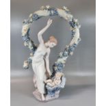 Lladro Spanish porcelain 'Rebirth' Inspiration Millennium porcelain figure group 2000. In original