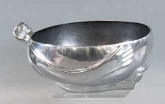 Carrol Boyes pewter table bowl, with stylised relief decorated figure. 21cm diameter approx. (B.P.