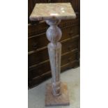 Wooden marble finish torchere stand. (B.P. 21% + VAT)