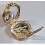 Reproduction Stanley London brass Natural Sine compass. (B.P. 21% + VAT)