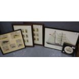 Group of nautical prints, framed cigarette cards etc. (6) (B.P. 21% + VAT)