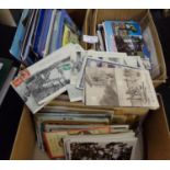 Postcards, early to modern selection in three boxes including range of French WWI 1919 Victory