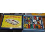 Two Matchbox series collector's cases No. 41, the interior revealing assorted playworn diecast model