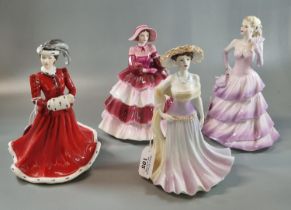 Four Coalport Ladies of Fashion figurines to include: 'Bolero', 'Daphne', 'Special Memories' and '