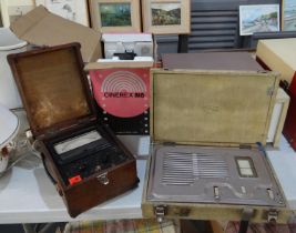 Vintage wooden cased Decibel meter MKI by British Physical Laboratories Radlett, a vintage