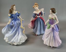 Three Royal Doulton figurines to include: Figure of the Year 1997 'Jessica' HN3850, Figure of the