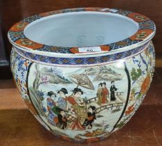 Modern Chinese fish tank bowl/jardinière. (B.P. 21% + VAT)