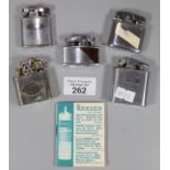 Collection of vintage Ronson cigarette lighters, various. (5) (B.P. 21% + VAT)