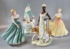 Four Royal Doulton figurines to include: 'Charlotte' HN3810, 'Sarah' HN3978, 'Daisy' HN3802 and '