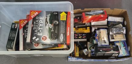 Box of assorted diecast model vehicles to include: Schuco Junior Line, Classico Collection,