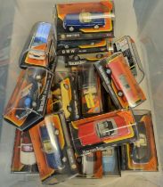 Box of Opentop 1:43 diecast model vehicles, all in original packaging, to include: Alfa Spider,