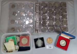 Album of coinage to include: large collection of 50p, half crowns, two Shillings etc together with a