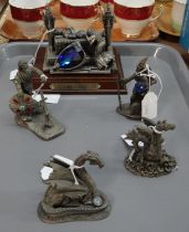 Collection of pewter Fantasy and Legend mythical figurines to include: 'Lemort D'Arthur', 'Return of