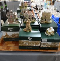 Four trays containing boxed Lilliput lane buildings to include: 'High Spirits', 'The Sand