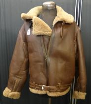 Vintage men's leather and sheepskin aviator's jacket. (B.P. 21% + VAT)