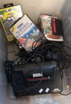 Sega Master System 2 with games, various. (B.P. 21% + VAT)