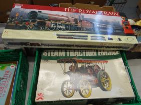 Crate of assorted collectable toys to include: Marks and Spencer The Royal Train OO gauge model